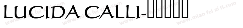 LUCIDA CALLI字体转换